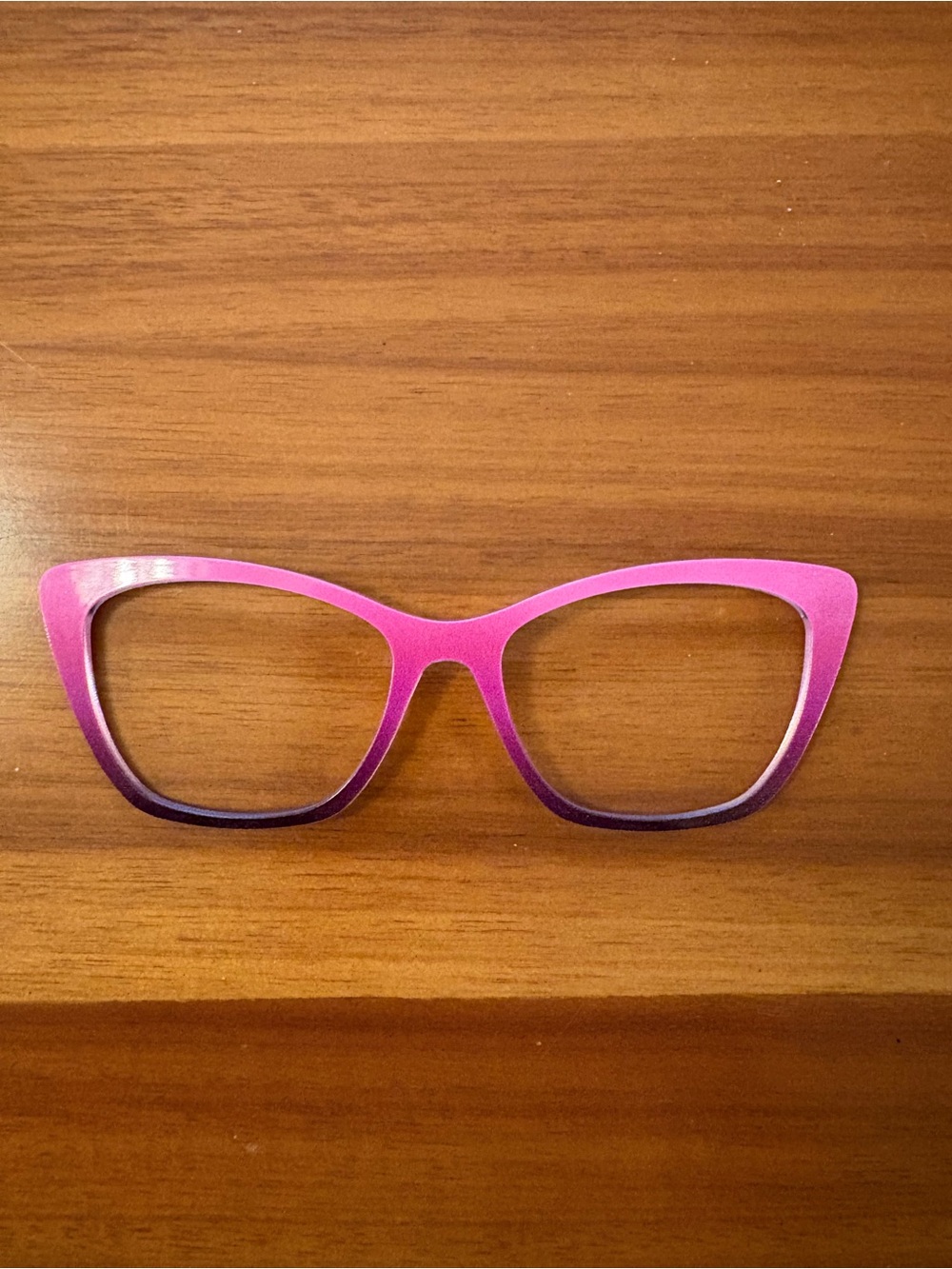 Pink to plum gradient Pair Eyewear glasses topper for the Wanda frame